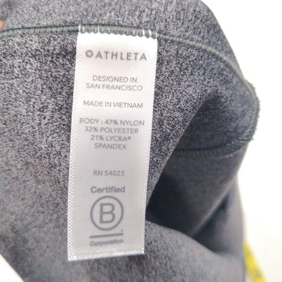 Athleta Womens Salutation Stash 7/8 Tight Powervita Size XLT Gray Athletic Yoga - Picture 7 of 11